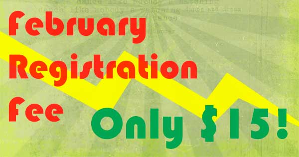 FebruaryRegistrationFee$15